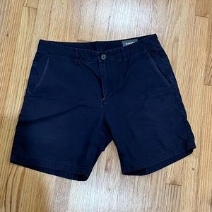 Bonobos navy blue chino short 7 in 33 waist